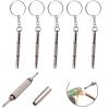 100Pcs 3 in 1 Watches Precision Screwdriver Kit, Eyeglass Repair Set, Sunglass Watch Toy Repair with Keychain view 3