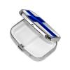 2 Compartment Medicine Pill Case for Purse & Pocket Metal Travel Pill Box (Flag of Finland) view 2