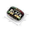 1865 Black Freedom Juneteenth Pill Box with Mirror 2 Compartment Rectangular Pill Box or Vitamins, Fish Oil, Supplements view 3
