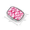 2 Compartments Travel Pill Case Breast Cancer Ribbons Awareness Pink for Pocket Purse Portable Pill Container Medicine Vitamin Organizer view 3