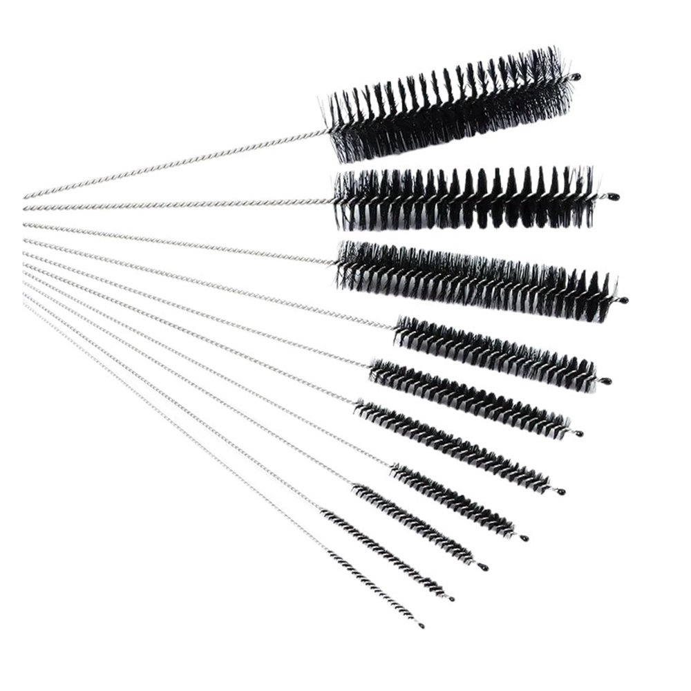 10 Piece Set of Nylon Bottle Straw Cleaning Brush, Household and Kitchen Cleaning Brush Set