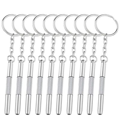 100Pcs Eyeglass Screwdriver Watch Repair Kit with Keychain Portable Hand Tools Precision Screwdriver Tools