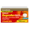 Childrens Ibuprofen Chewable Tablets, 100 mg, Orange Flavor, Pain Reliever and Fever Reducer, 24 Count view 1