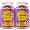 Multivitamin Filled Gummies for Teen Boys Girls 12-17, 18, 19, Kids 10+ Multivitamin with Omega 3, Calcium + Magnesium + Zinc, Multi-Minerals for Adolescent 10-19S Brain, Bone, Energy, Immune, 2Pack view 1