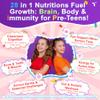 Multivitamin Filled Gummies for Teen Boys Girls 12-17, 18, 19, Kids 10+ Multivitamin with Omega 3, Calcium + Magnesium + Zinc, Multi-Minerals for Adolescent 10-19S Brain, Bone, Energy, Immune, 2Pack view 3