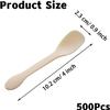 100PCS Tasting Spoons Ice Cream Dessert Taster Spoons Plastic Mini Spoons Disposable Dessert Spoons for Ice Cream Cake Jelly Pie Yogurt Dessert (Yellow) view 2