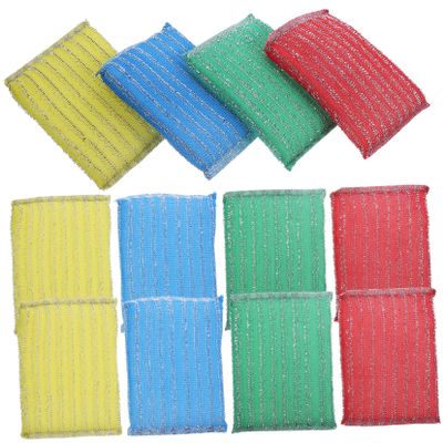 Sosoport 20pcs Multi Color Thickened Kitchen Cleaning Sponges Reusable Oil Resistant Scrub Cloths for Household Dishwashing and Wok Cleaning with Strong Absorption and Material