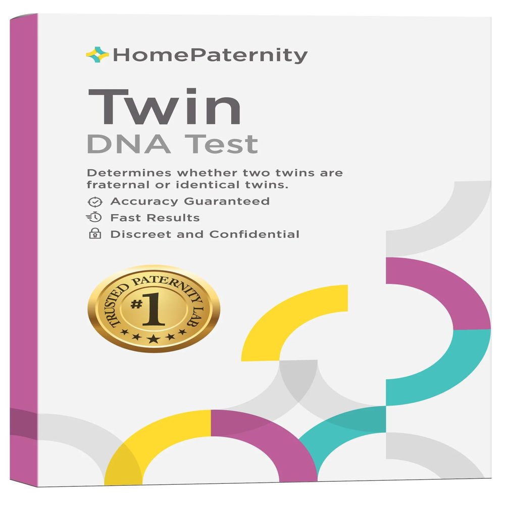 HomePaternity Twin DNA Test, Fast Results, Highest Accuracy Available with Up to 34 Genetic Markers Tested, All Lab Fees & Shipping Included, Identical or Fratneral Twins