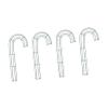 UKCOCO 4Pcs Candy Cane Wreath Frame Iron Garland Base for Christmas DIY Decoration Indoor Outdoor Use Stable Structure for Floral Crafting and Home Garden Display view 1
