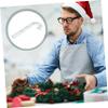 UKCOCO 4Pcs Candy Cane Wreath Frame Iron Garland Base for Christmas DIY Decoration Indoor Outdoor Use Stable Structure for Floral Crafting and Home Garden Display view 2
