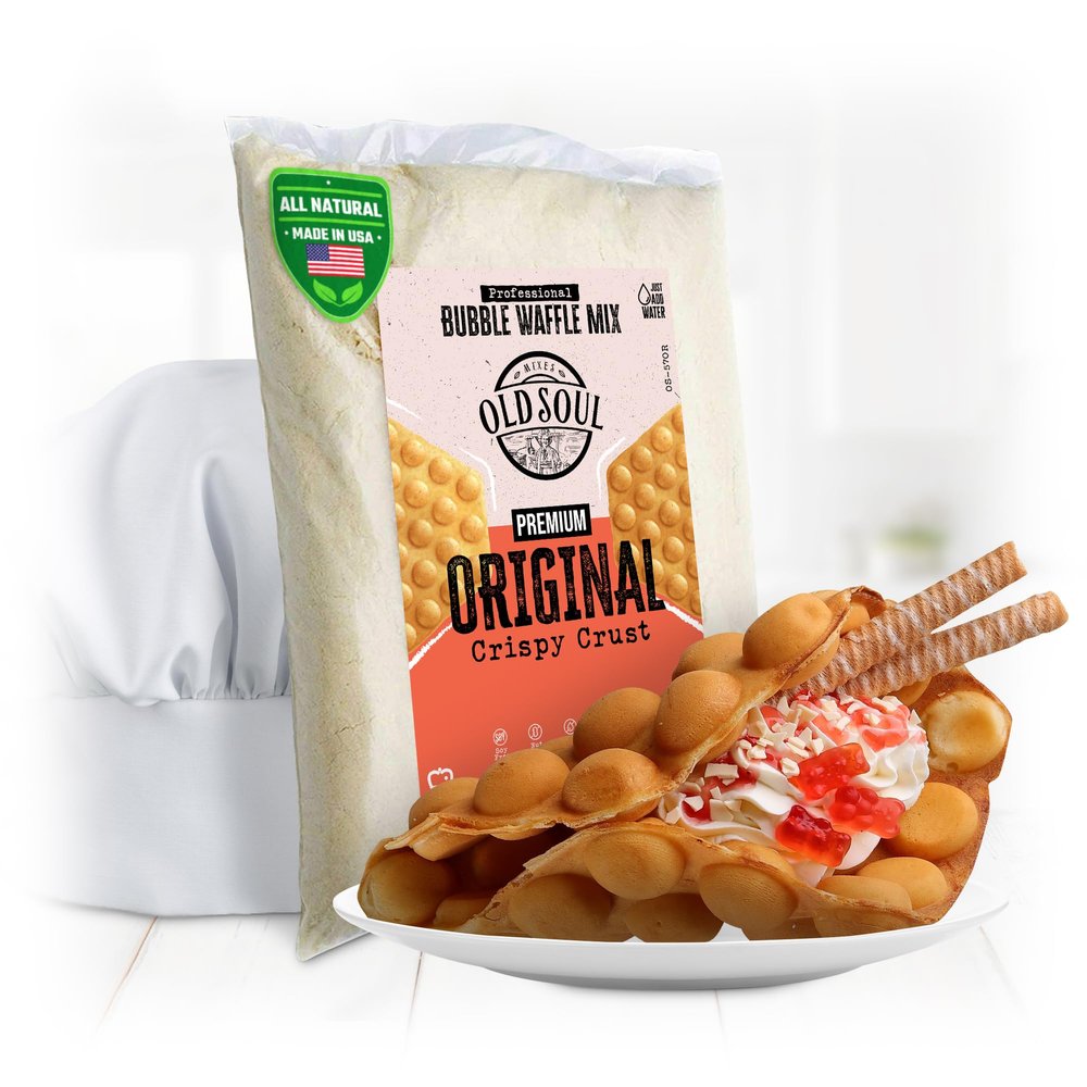 OldSoul Baking Mix | Dough Mix | Bubble Waffle Batter Mix | Original Flavor (5 Lbs, Traditional)