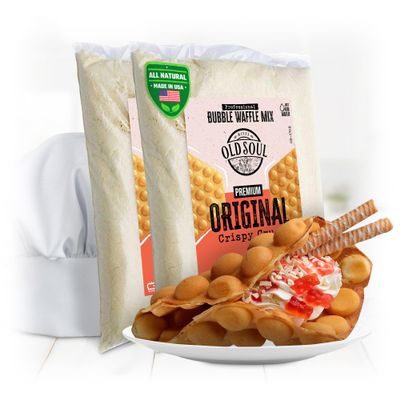 OldSoul Baking Mix | Dough Mix | Bubble Waffle Batter Mix | Original Flavor (10 Lbs, Traditional)