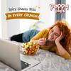Peppy Pops | PACK of 6, Jalapeno & Cheesy Delight Foxnuts 2 oz (57 gm) Spicy Cheesy Puffed Snack Roasted Indian Makhana Gluten-Free, High Protein Healthy Cheese Snacks By Pride of India view 4
