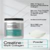 Horbach Creatine Monohydrate Powder | with Collagen and L-Taurine | 10.05 oz | Unflavored | for Women and Men | Non-GMO, Gluten Free view 4