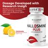 Hallusa Natural Hallosmine Plus 500mg Diosmin, 120 Capsules + Free Leg Cream with Diosmin, Hesperidin & Horse Chestnut, 4 oz | Blood Circulation & Vein Support Supplement, GMO Free, Gluten Free view 3