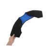 FOMIYES Sbr Double Shoulder Support Pad for Relief and Warmth Breathable Composite Material Gentle Compression for Outdoor Mountaineering and Sports Black Shoulder view 3