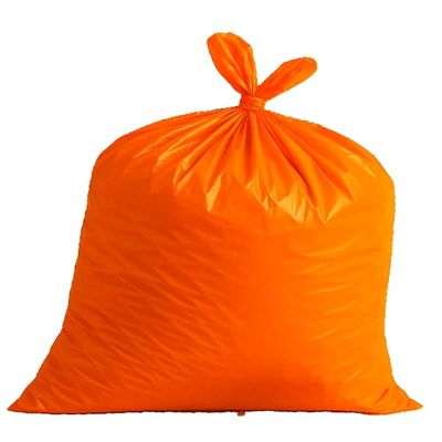 Orange Trash Bags, 44 Gallon Capacity, Commercial Grade Garbage Bags for Industrial, Construction, Outdoor Use, Made in USA (10)
