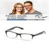 2 Pack Classic Auto Zoom Reading Glasses for Men/Women Rectangle Clear Lens Block blue light Reader view 2