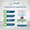 PURE Advanced Liver Formula - 60 Vegetable Capsules, 30 Servings - High Potency Milk Thistle & NAC Detox Supplement - Liver Repair & Protection with Selenium, Zinc & Artichoke - Made in USA view 4