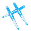 Beavorty 3PCS Denture Toothbrush with Double Brush Heads for False Teeth Cleaning Non Slip Handle Portable Denture Care Brush for Home Use Gentle Bristles view 1