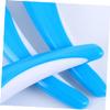 Beavorty 3PCS Denture Toothbrush with Double Brush Heads for False Teeth Cleaning Non Slip Handle Portable Denture Care Brush for Home Use Gentle Bristles view 3