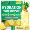 Venture Pal 2-in-1 Hydration Packets + Gut Health Electrolytes Powder - 7 Electrolytes & 5 Vitamins, Probiotics - Sugar Free Liquid Daily IV Drink Mix for Dehydration Relief | Non-GMO | 16 Sticks view 1