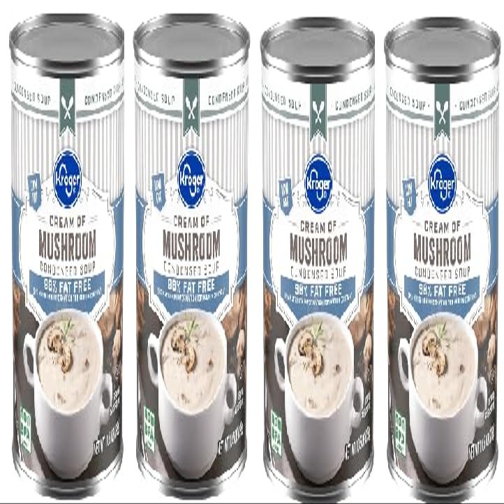 98% Fat Free Cream of Mushroom Condensed Soup (4 cans, 10.5 oz. Each)