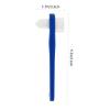 CALLARON 2pcs Dual Head Denture Cleaning Brushes with T Shaped Angled Heads Firm Nylon Bristles Non Slip Handle for False Teeth Care view 2