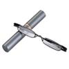 CUIFENGX Presbyopic glasses metal frame ultra-thin men's and women's portable mini reading glasses with box(Strength 1.00,F-red) view 2