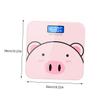 Glass Cartoon LCD Tempered Scale USB Weight Digital Charging Display view 2