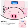 Glass Cartoon LCD Tempered Scale USB Weight Digital Charging Display view 3