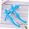 PACKOVE 3PCS Denture Brush Double Sided Toothbrush for False Teeth Cleaning with Non Slip Handle Gentle Bristles for Denture Care Portable Home Use view 3