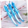 PACKOVE 3PCS Denture Brush Double Sided Toothbrush for False Teeth Cleaning with Non Slip Handle Gentle Bristles for Denture Care Portable Home Use view 4