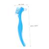 Hoement 3PCS Denture Toothbrush Double Headed Bristles for False Teeth Cleaning Non Slip Handle Portable Denture Brush for Home Use Gentle Retainers and Stains Removal view 2
