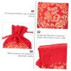 PLAFOPE 20pcs Chinese Year Silk Candy Drawstring Bags Fortune Pouches for Jewelry Gifts Snacks Small Items Storage Spring Festival Gift Wrapping view 3