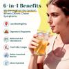 6-in-1 Daily Prebiotic Fiber Powder for Gut & Digestive Health, GLP-1 Friendly, Sugar Free Fiber Supplement Powder with Probiotics, Collagen Peptides & Electrolytes - For Women & Men - 7.8 OZ view 4