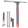 All Purpose 10 inch Shower Squeegee with 2pcs Rubber Wiper Blade Window Squeegee Soft Safe to Clean Shower Door Bathroom Car Windshield Glass Mirrors view 1