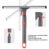 All Purpose 10 inch Shower Squeegee with 2pcs Rubber Wiper Blade Window Squeegee Soft Safe to Clean Shower Door Bathroom Car Windshield Glass Mirrors view 2