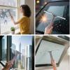 All Purpose 10 inch Shower Squeegee with 2pcs Rubber Wiper Blade Window Squeegee Soft Safe to Clean Shower Door Bathroom Car Windshield Glass Mirrors view 4