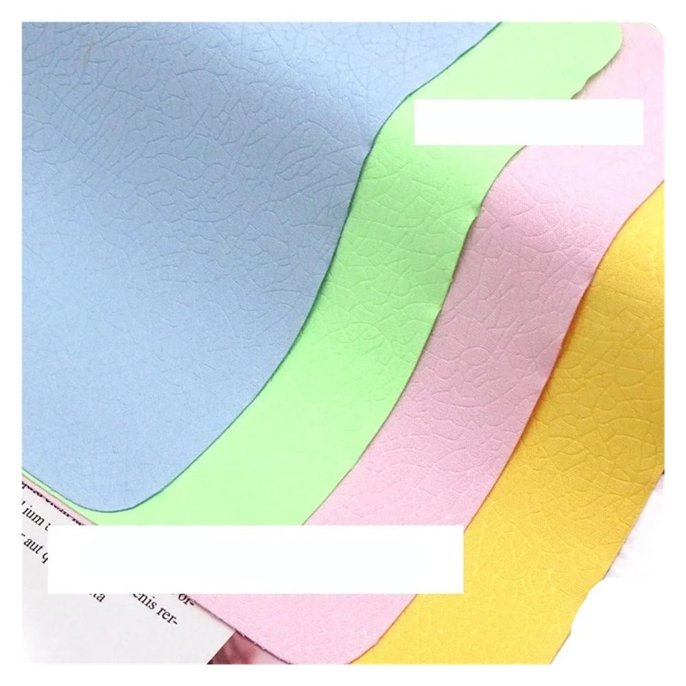 100pcs 230gsm Glasses Cleaning Cloth Eyeglasses Lens Cleaner Wipe Grid Lucky Cloud Microfiber Coloful Cloth(Color6)