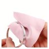 50pcs Pink Jewelry Polishing Cloth, Suitable for Gold, Silver, Mobile Phones, Glasses Soft Cleaning Cloth view 3