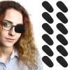 12Pcs Eye Patches Comfortable Left or Right Single Eye Patches Professional Medical One Eye Cover Reusable Black Soft Single Eye Patches for Eyeglass Treat Lazy Amblyopia Strabismus Adults Girls Boys view 1