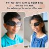 12Pcs Eye Patches Comfortable Left or Right Single Eye Patches Professional Medical One Eye Cover Reusable Black Soft Single Eye Patches for Eyeglass Treat Lazy Amblyopia Strabismus Adults Girls Boys view 4