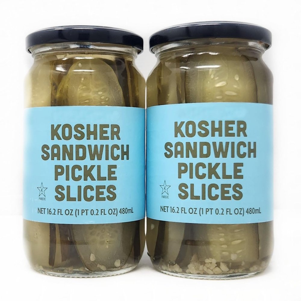 2 Pack of Pickles by Trader Js (16.2oz, Sandwich Pickle Slices Kosher)