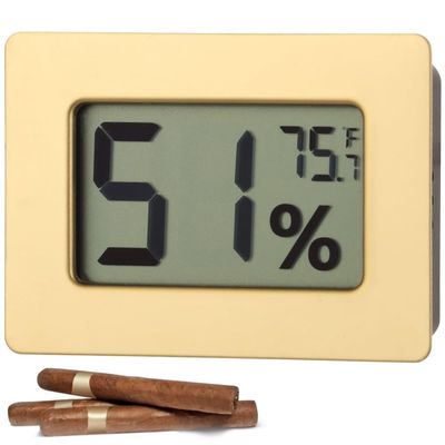 2-in-1 Temperature and Humidity Detector, Mini Hygrometer Thermometer, Digital Sensor with 2% Rh, 32-99% Humidity Range for Incubators, Humidors, and More