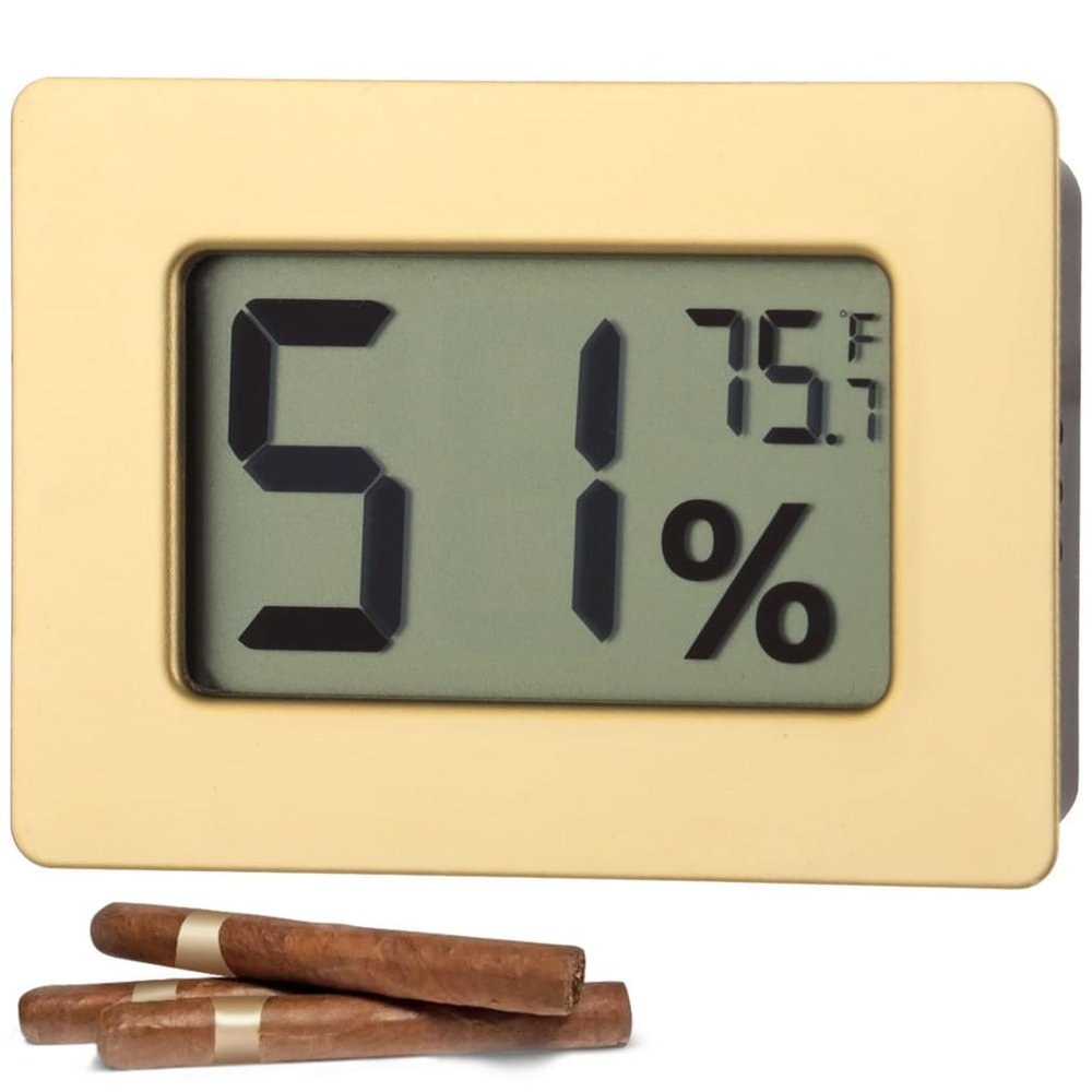 2-in-1 Temperature and Humidity Detector, Mini Hygrometer Thermometer, Digital Sensor with 2% Rh, 32-99% Humidity Range for Incubators, Humidors, and More