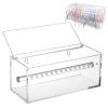 Acrylic Power Chain Organizer for Orthodontics, Dental Elastic Chain Dispenser Box with Flip Lid, Storage Solution for Dental Offices view 1