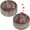 2 Pcs Walnut Wood Essential Oil Diffuser, Aromatherapy Desktop Air Freshener For Yoga, Home, Office, Car, Spa view 1