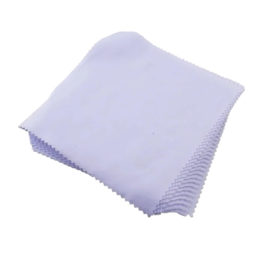100pcs 14x14CM Microfiber Cleaning Cloth Eye Glasses Cleaning Cloth Screen Lens Cloth(White)
