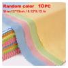 10/20/50/100pcs Glasses Cleaner Jewelry Care Wipe Cleaning Cloth Microfiber for Glasses Lens Phone Screen(10pcs) view 2